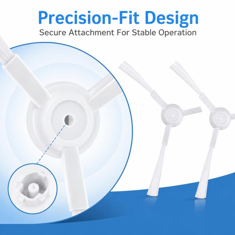 Replacement Accessories for Xiaomi Mijia Robot Vacuum Mop STYTJ02YM / 3C, Specification:Dual White Triangle Side Brush