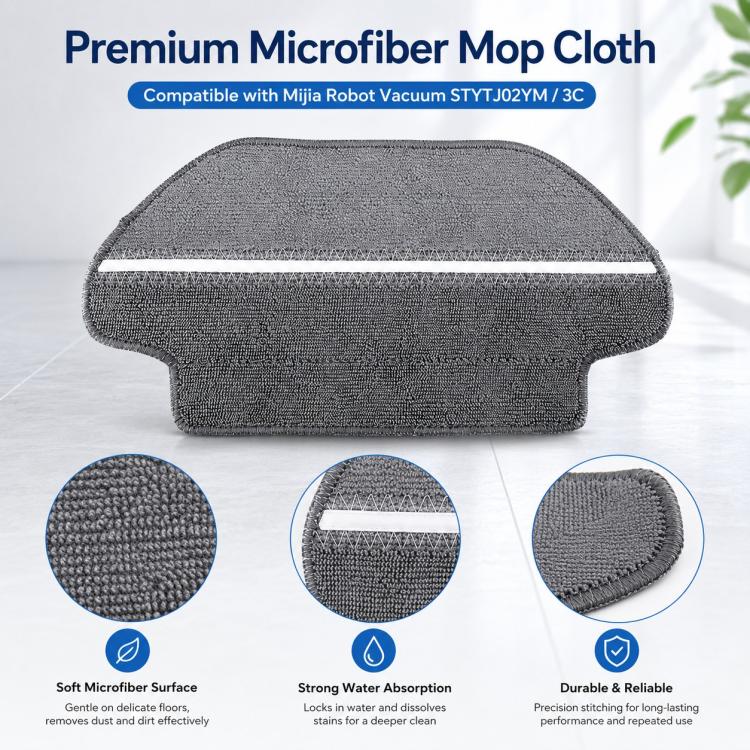 Replacement Accessories for Xiaomi Mijia Robot Vacuum Mop STYTJ02YM / 3C, Specification:Wet Dry Separation Mop Pad