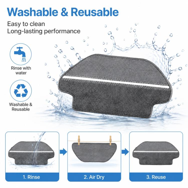 Replacement Accessories for Xiaomi Mijia Robot Vacuum Mop STYTJ02YM / 3C, Specification:Wet Dry Separation Mop Pad