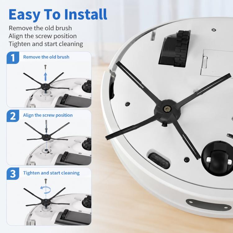 Replacement Accessories for Xiaomi Mijia Robot Vacuum Mop STYTJ02YM / 3C, Specification:Five Star Soft Side Brush