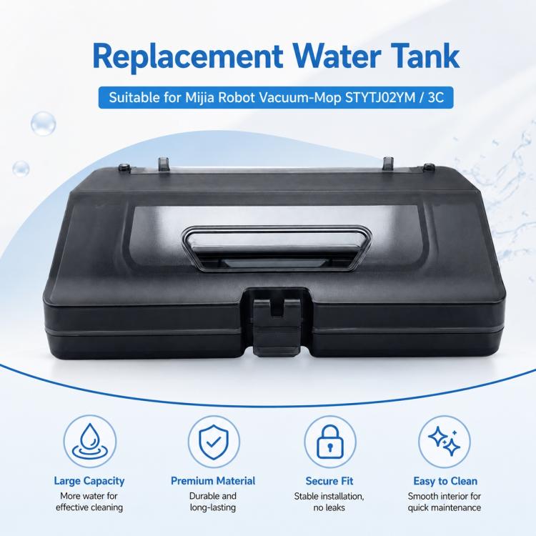Replacement Accessories for Xiaomi Mijia Robot Vacuum Mop STYTJ02YM / 3C, Specification:2-in-1 Water Tank Without Filter
