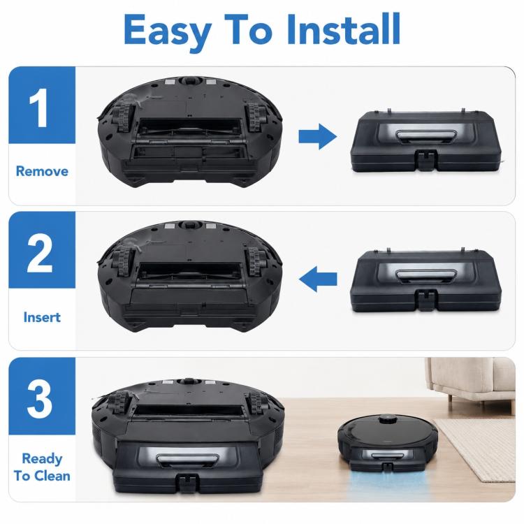 Replacement Accessories for Xiaomi Mijia Robot Vacuum Mop STYTJ02YM / 3C, Specification:2-in-1 Water Tank Without Filter