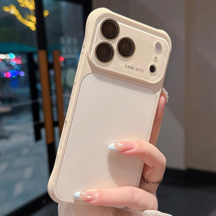 For iPhone 17 Pro Max Large Window Four-Corner Airbag Gradient Phone Case with Lens Film