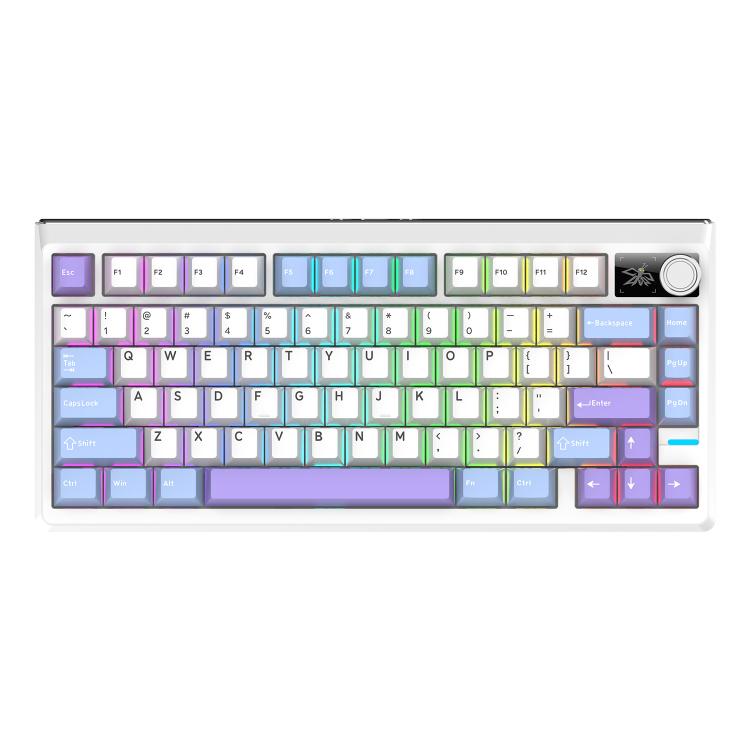 SHIPADOO JK750 Blue Switch RGB 79 Keys Three Modes Mechanical Keyboard