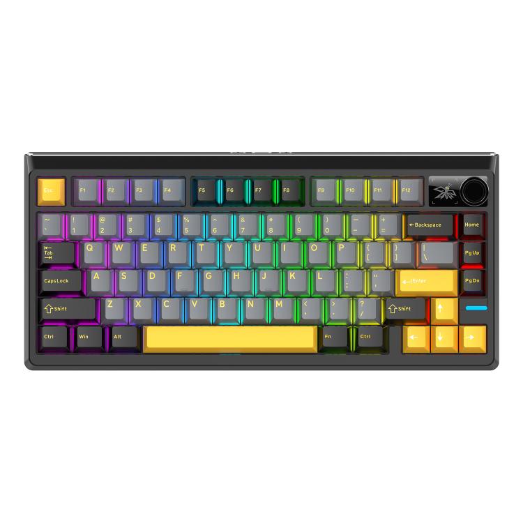 SHIPADOO JK750 Blue Switch RGB 79 Keys Three Modes Mechanical Keyboard
