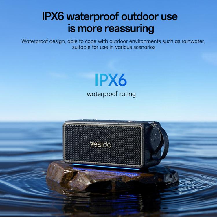 Yesido YSW48 65W High Power Portable Bluetooth Speaker - Black
