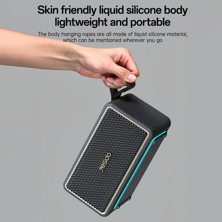 Yesido YSW48 65W High Power Portable Bluetooth Speaker - Black
