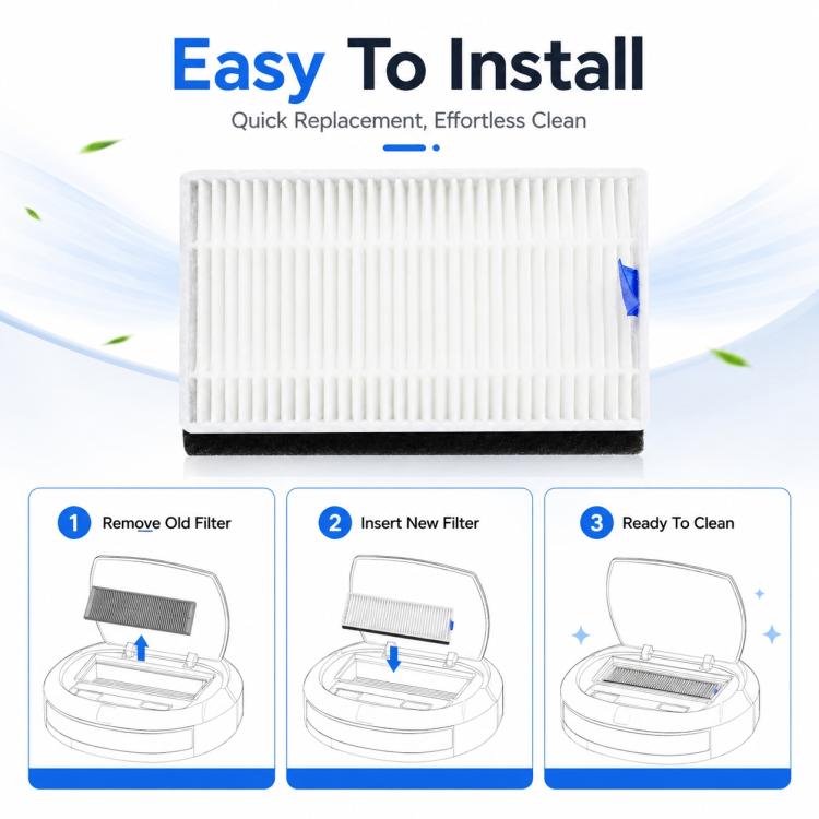 Replacement Accessories for Xiaomi Robot Vacuum M30, Specification:Filter