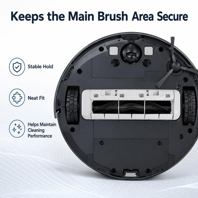 Replacement Accessories for Xiaomi Mijia M30 S Robot Vacuum Cleaner, Specification:White Main Brush Cover