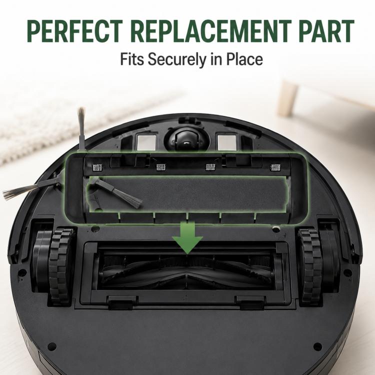 Replacement Accessories for Xiaomi Mijia M30 S Robot Vacuum Cleaner, Specification:Black Main Brush Cover