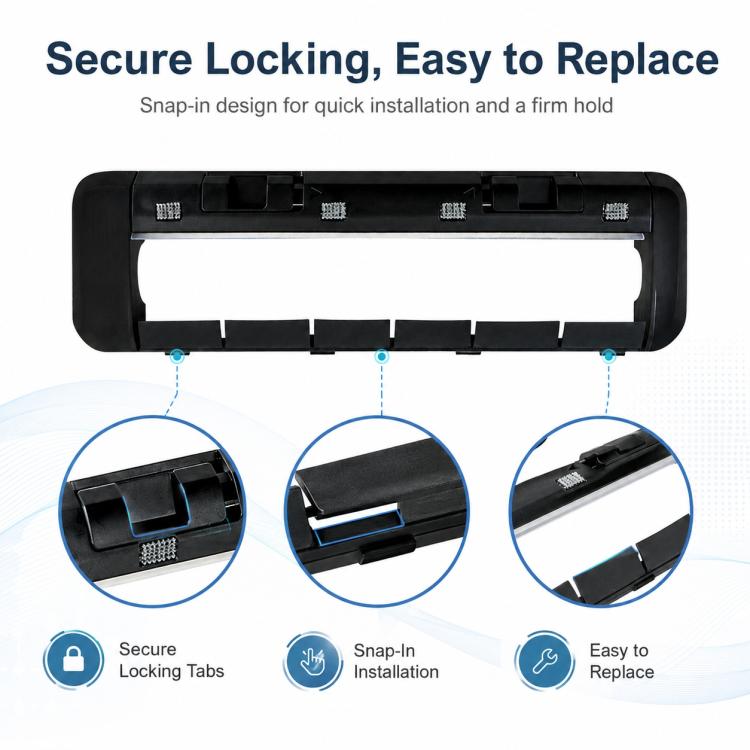Replacement Accessories for Xiaomi Mijia M30 S Robot Vacuum Cleaner, Specification:Black Main Brush Cover