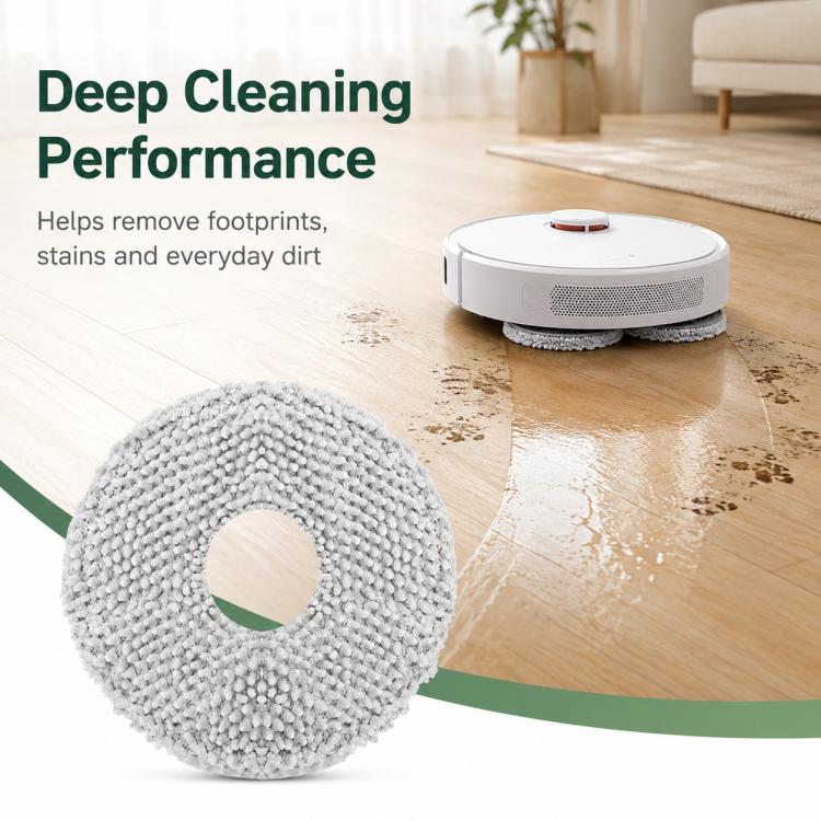 Replacement Accessories for Xiaomi Mijia M30 S Robot Vacuum Cleaner, Specification:Striped Mop Pad