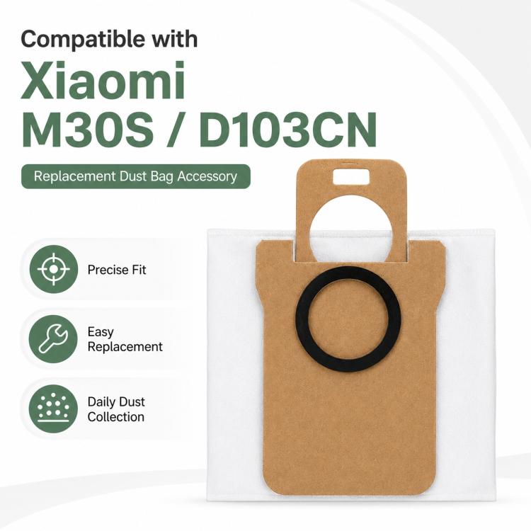 Replacement Accessories for Xiaomi Mijia M30 S Robot Vacuum Cleaner, Specification:Dust Bag