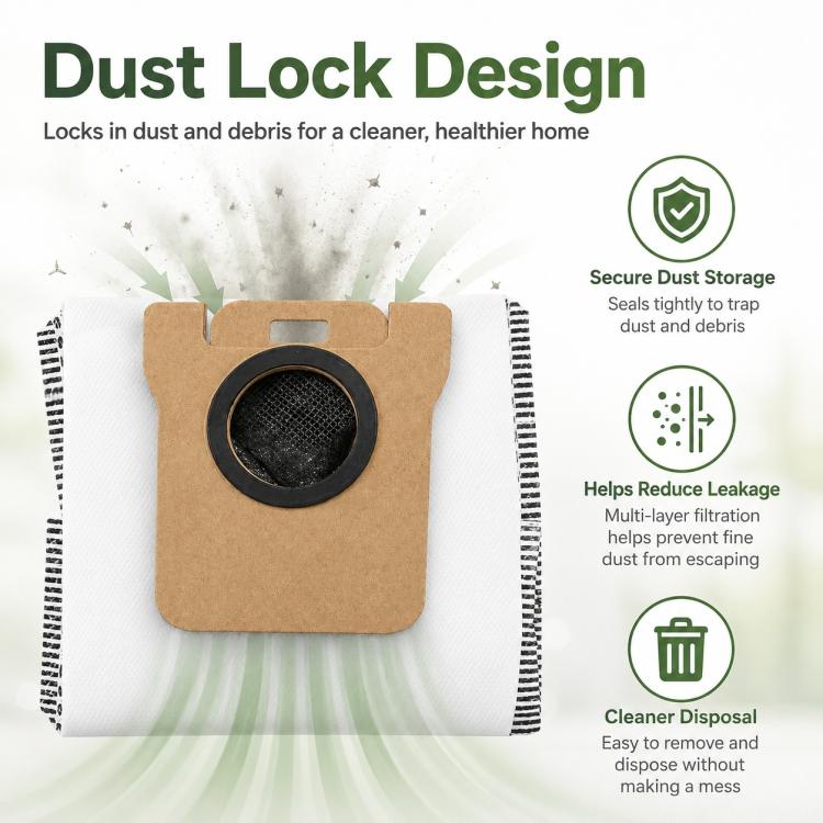 Replacement Accessories for Xiaomi Mijia M30 S Robot Vacuum Cleaner, Specification:Activated Carbon Dust Bag