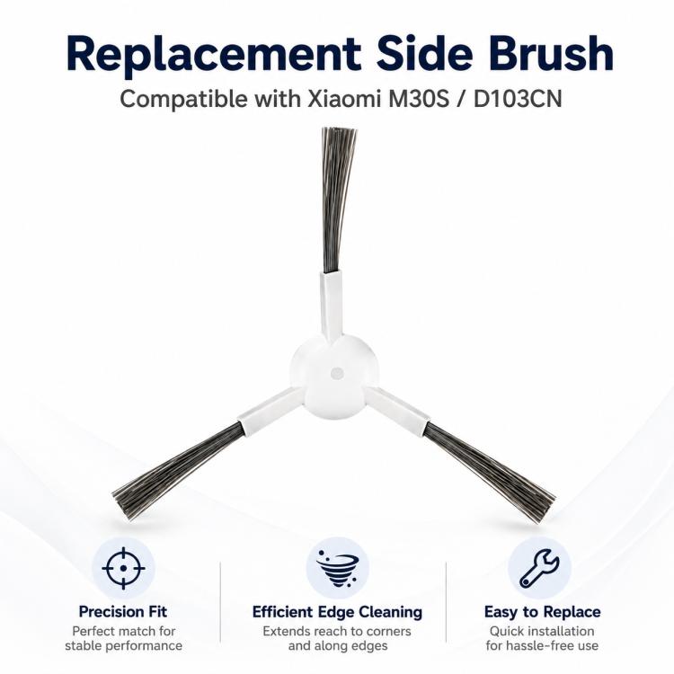 Replacement Accessories for Xiaomi Mijia M30 S Robot Vacuum Cleaner, Specification:One Side Brush