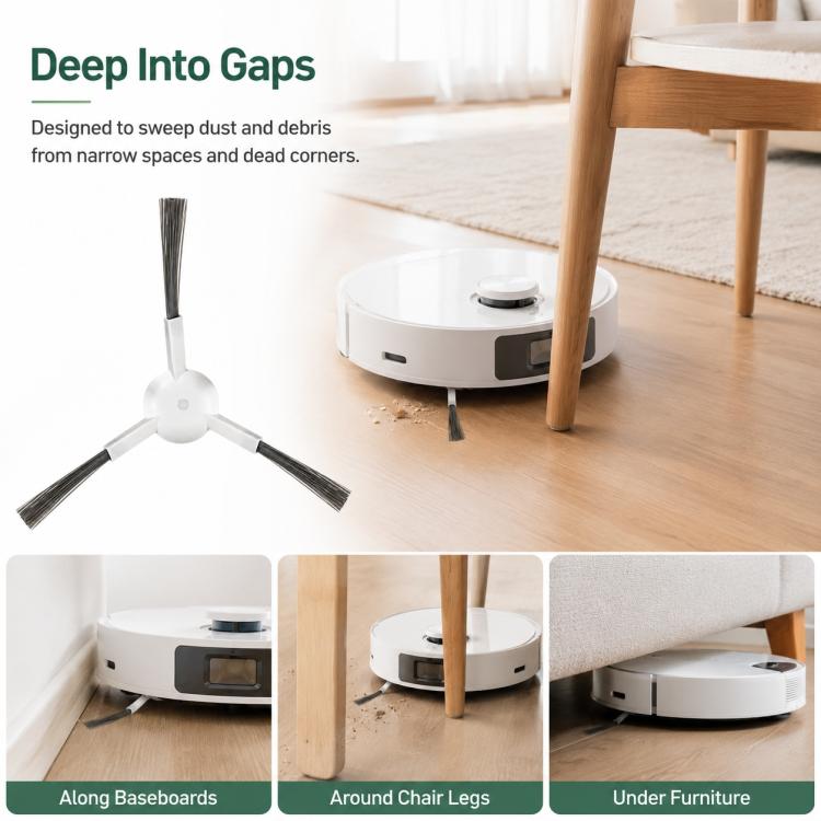 Replacement Accessories for Xiaomi Mijia M30 S Robot Vacuum Cleaner, Specification:One Side Brush