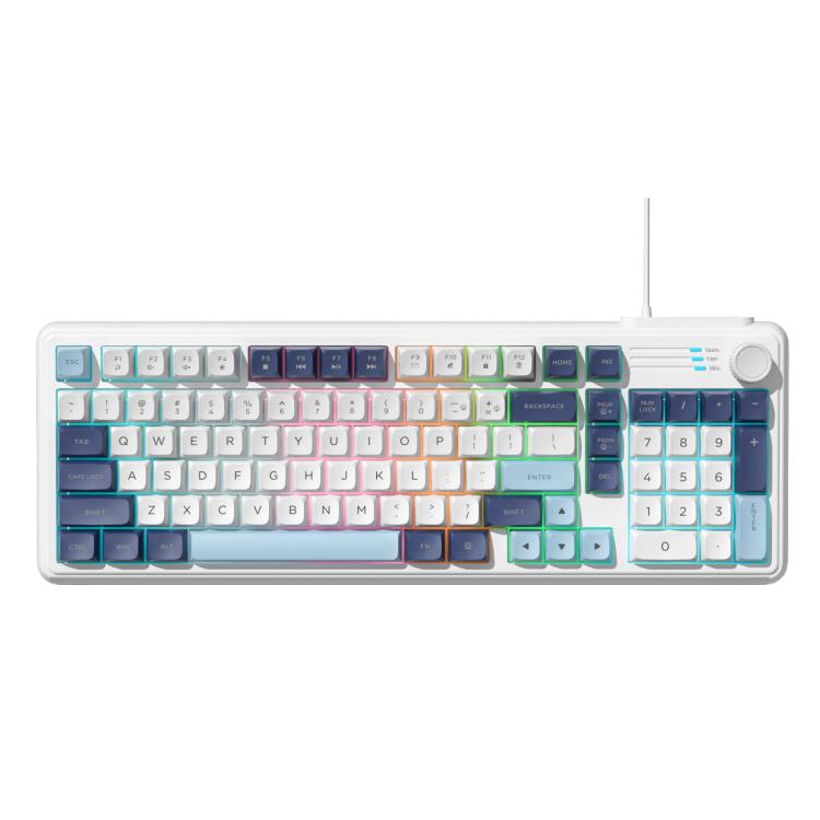 SHIPADOO K700 Wired Knob Switch 98-Key Gaming RGB Keyboard