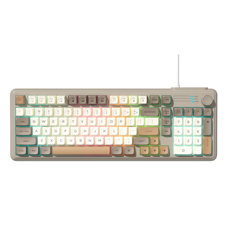 SHIPADOO K700 Wired Knob Switch 98-Key Gaming RGB Keyboard