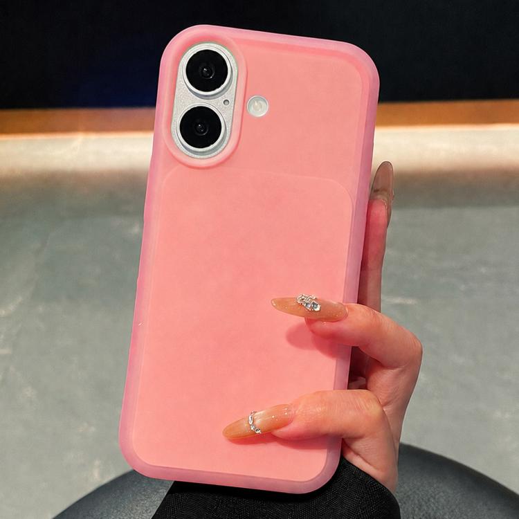 For iPhone 16 Ice Cream Skin Feel Liquid Silicone Phone Case