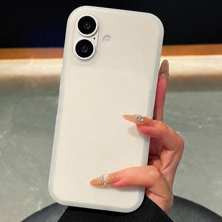 For iPhone 16 Ice Cream Skin Feel Liquid Silicone Phone Case