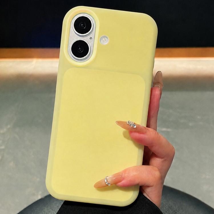 For iPhone 16 Ice Cream Skin Feel Liquid Silicone Phone Case