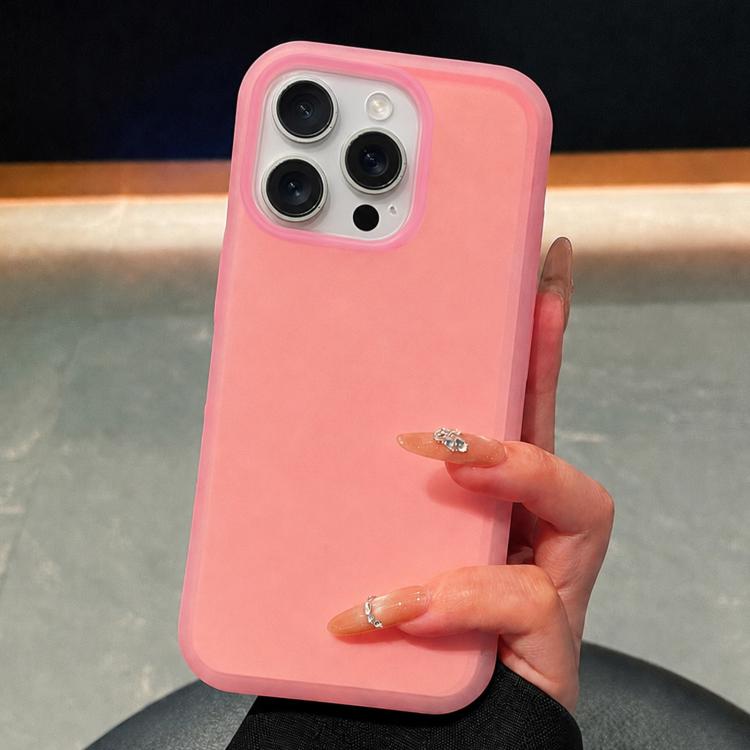 For iPhone 15 Pro Max Ice Cream Skin Feel Liquid Silicone Phone Case