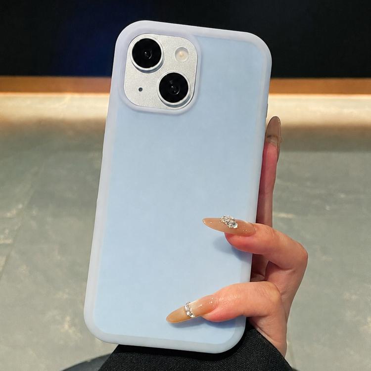 For iPhone 15 Ice Cream Skin Feel Liquid Silicone Phone Case