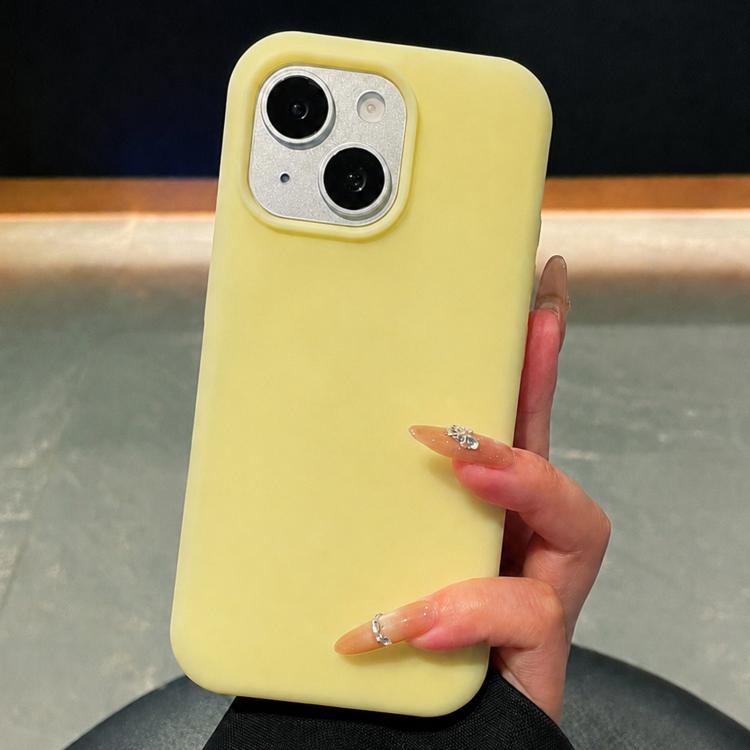 For iPhone 15 Ice Cream Skin Feel Liquid Silicone Phone Case