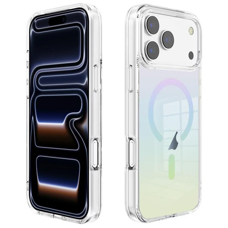 For iPhone 17 Pro Max Gradient Transparent PC MagSafe Phone Case