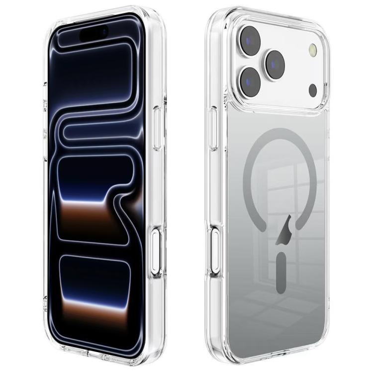 For iPhone 17 Pro Gradient Transparent PC MagSafe Phone Case