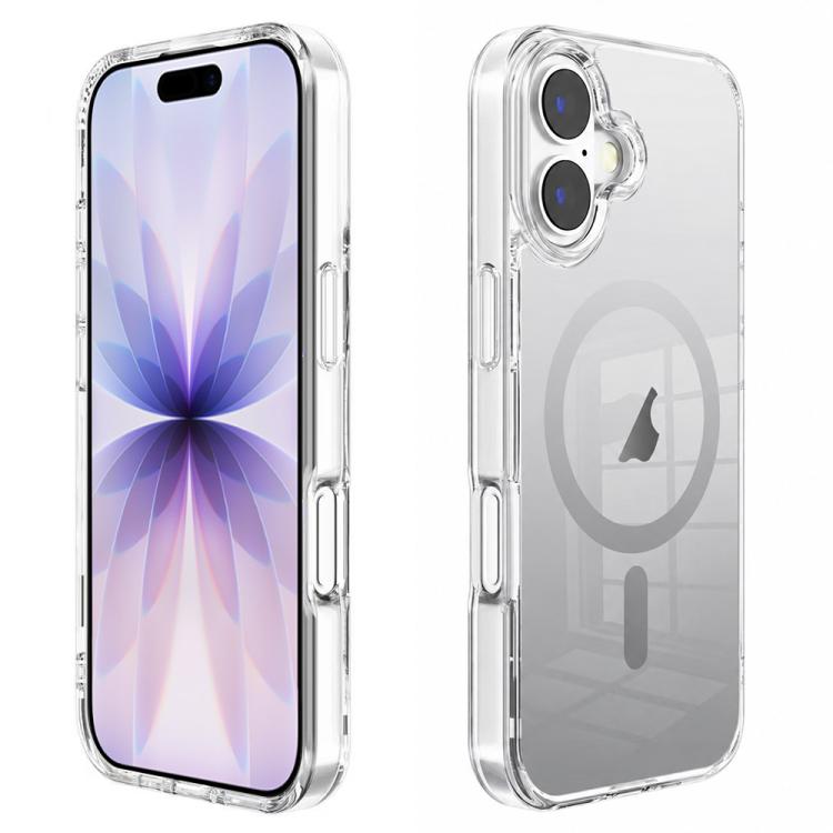 For iPhone 17 Gradient Transparent PC MagSafe Phone Case