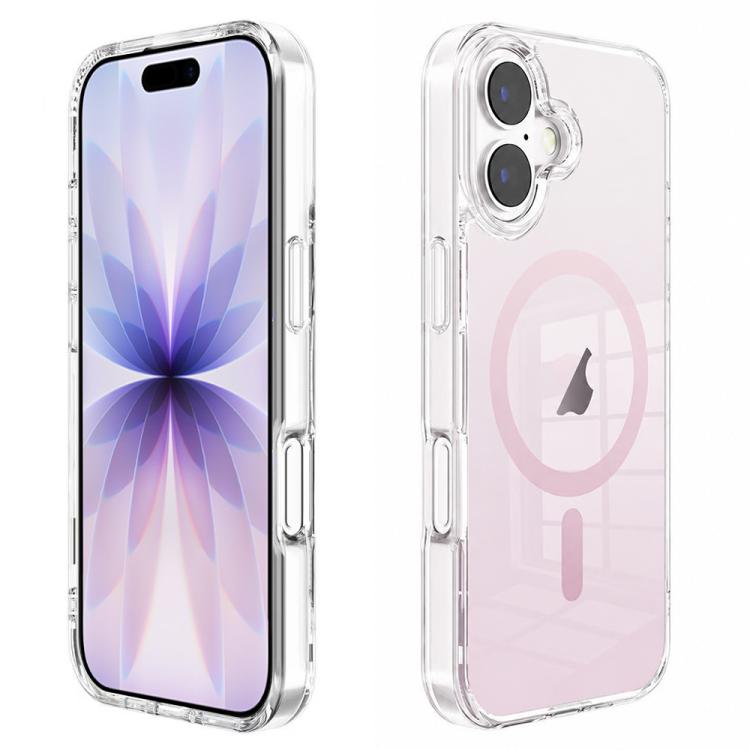 For iPhone 17 Gradient Transparent PC MagSafe Phone Case