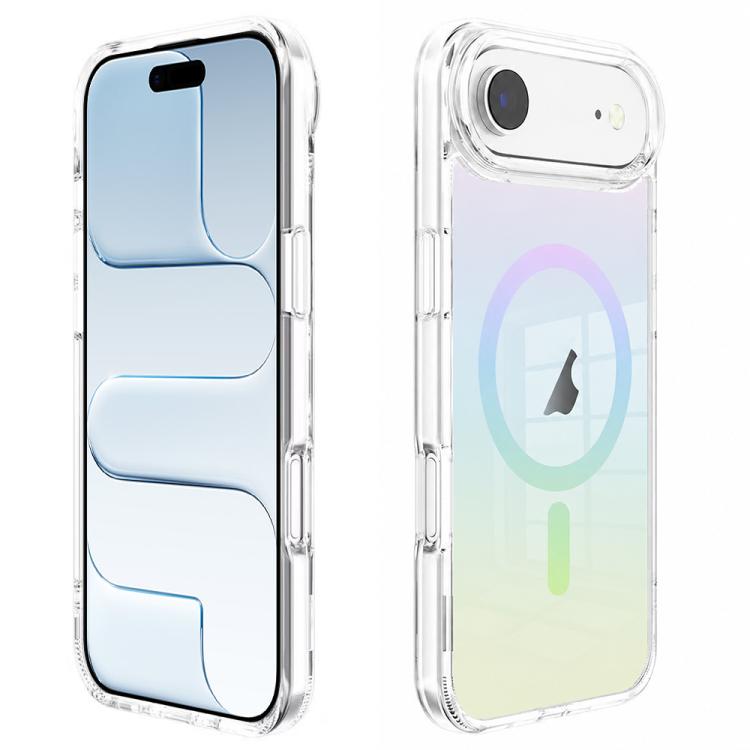 For iPhone Air Gradient Transparent PC MagSafe Phone Case