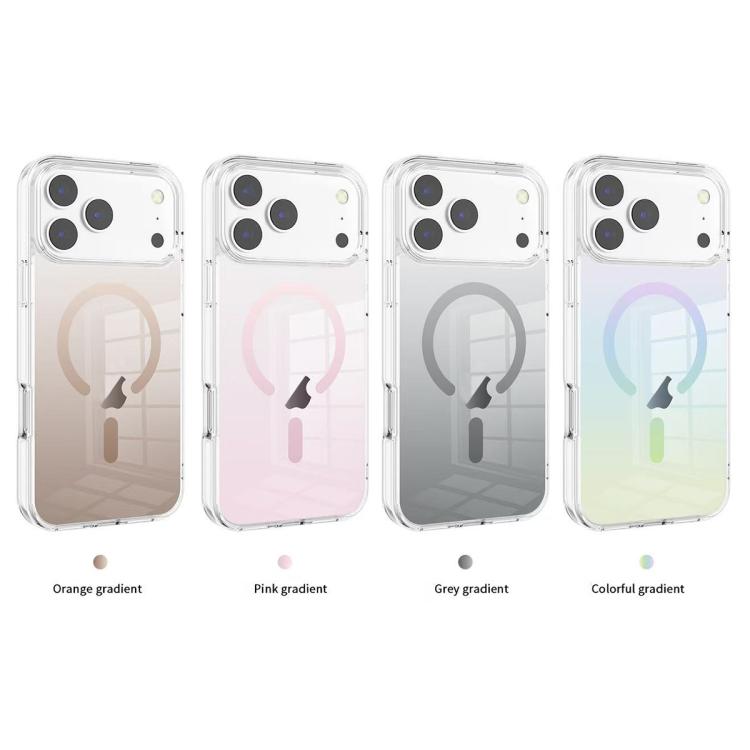For iPhone 12 Pro Gradient Transparent PC MagSafe Phone Case