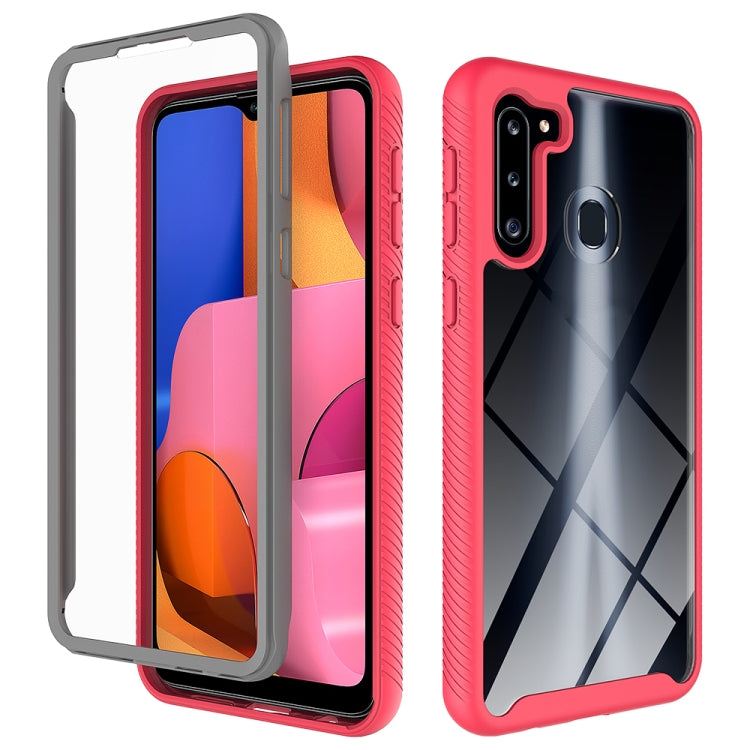 For Samsung Galaxy A21 (US Version) Starry Sky Solid Color Series Shockproof PC + TPU Protective Case