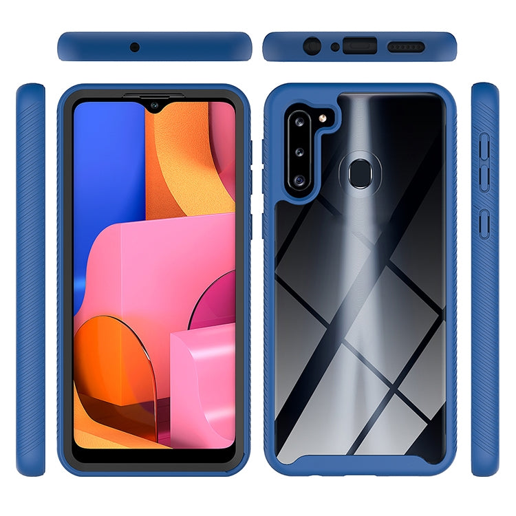 For Samsung Galaxy A21 (US Version) Starry Sky Solid Color Series Shockproof PC + TPU Protective Case