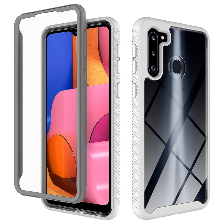 For Samsung Galaxy A21 (EU Version) Starry Sky Solid Color Series Shockproof PC + TPU Protective Case