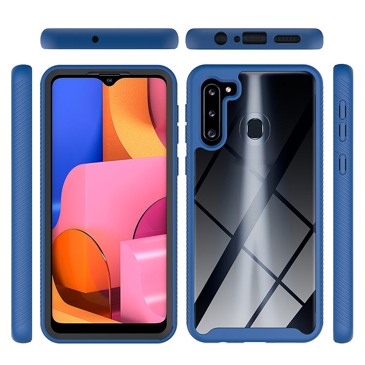 For Samsung Galaxy A21 (EU Version) Starry Sky Solid Color Series Shockproof PC + TPU Protective Case