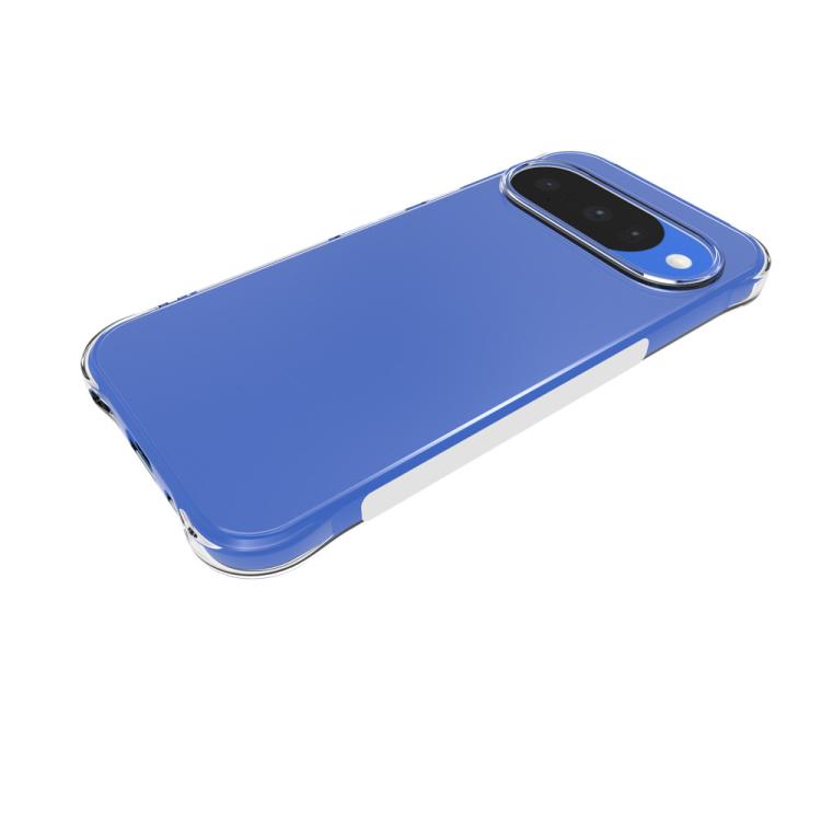 For Google Pixel 11 WANLONFENG Transparent Four-Corner Shockproof TPU Phone Case with Screen Film - Transparent