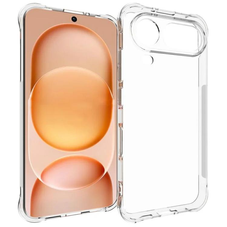 For Honor Magic8 Pro Air 5G WANLONFENG Transparent Four-Corner Shockproof TPU Phone Case with Screen Film - Transparent