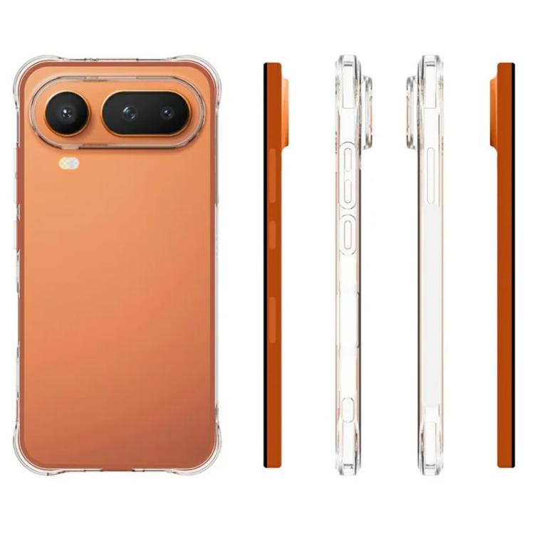For Honor Magic8 Pro Air 5G WANLONFENG Transparent Four-Corner Shockproof TPU Phone Case with Screen Film - Transparent