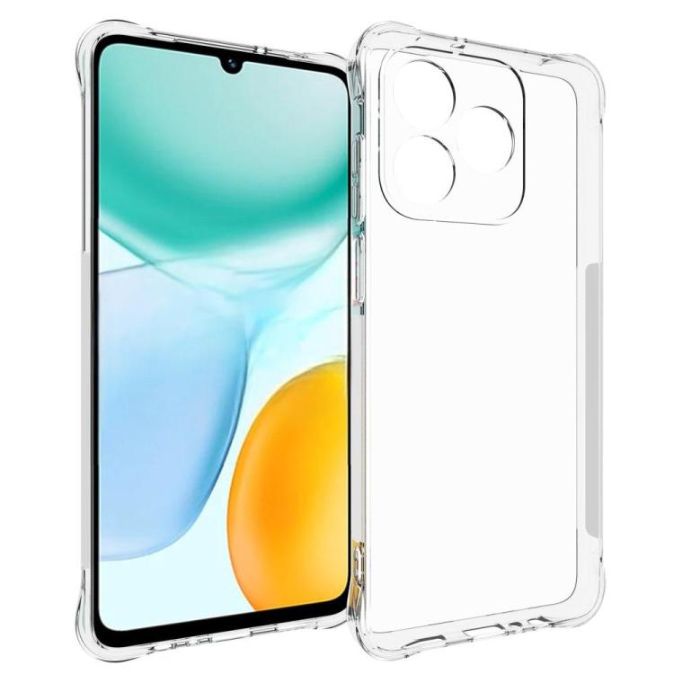 For Honor X5c Plus 4G / X5c 4G WANLONFENG Transparent Four-Corner Shockproof TPU Phone Case with Screen Film - Transparent