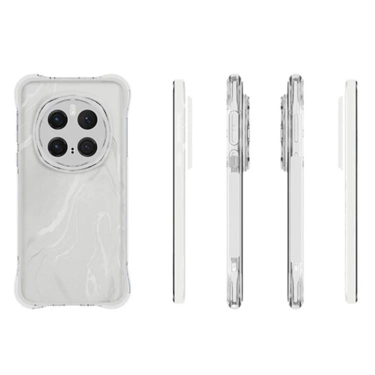 For Honor Magic7 Pro 5G WANLONFENG Transparent Four-Corner Shockproof TPU Phone Case with Screen Film - Transparent