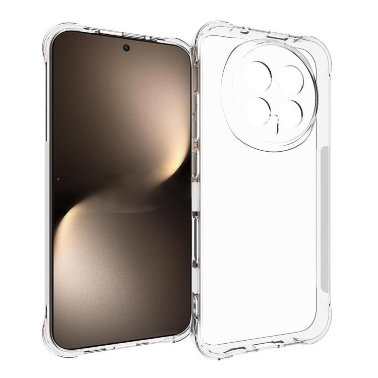 For Honor Magic8 5G WANLONFENG Transparent Four-Corner Shockproof TPU Phone Case with Screen Film - Transparent