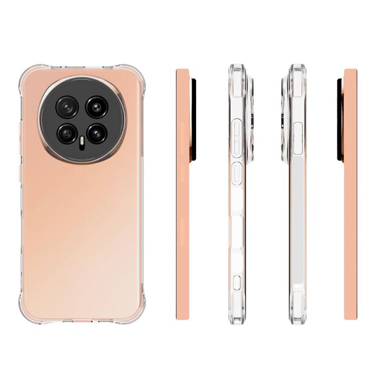 For Honor Magic8 5G WANLONFENG Transparent Four-Corner Shockproof TPU Phone Case with Screen Film - Transparent