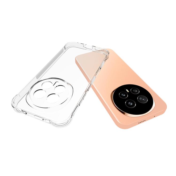 For Honor Magic8 5G WANLONFENG Transparent Four-Corner Shockproof TPU Phone Case with Screen Film - Transparent