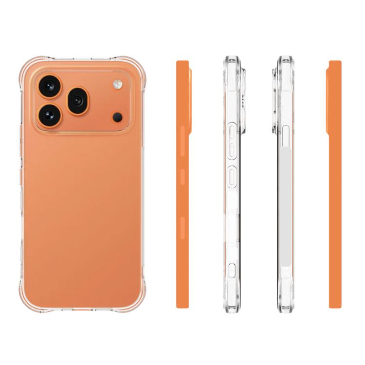 For Honor 600 Pro Global WANLONFENG Transparent Four-Corner Shockproof TPU Phone Case with Screen Film - Transparent