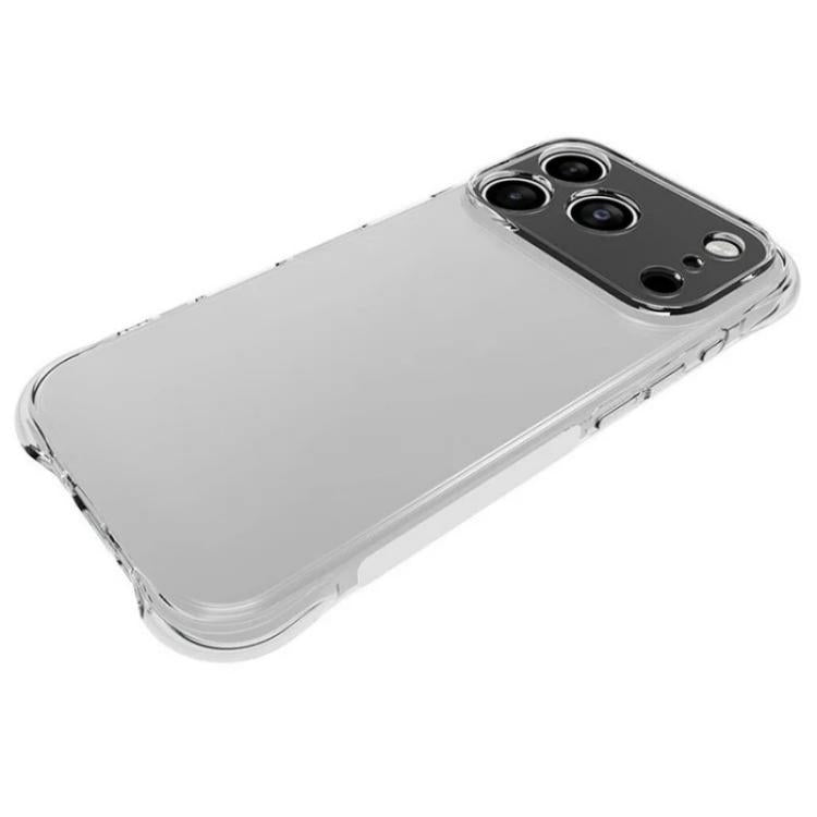 For iPhone 17 Pro WANLONFENG Transparent Four-Corner Shockproof TPU Phone Case with Screen Film - Transparent