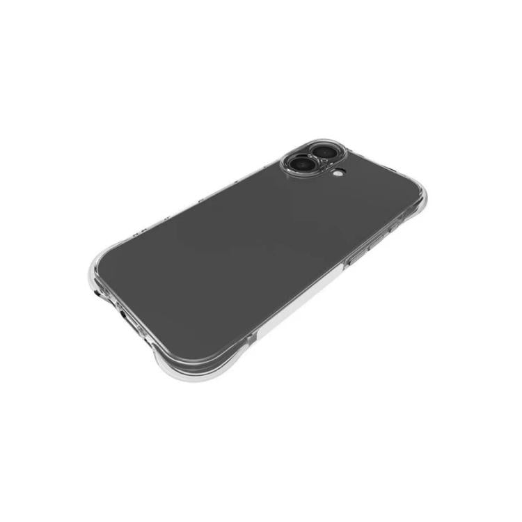 For iPhone 17 WANLONFENG Transparent Four-Corner Shockproof TPU Phone Case with Screen Film - Transparent