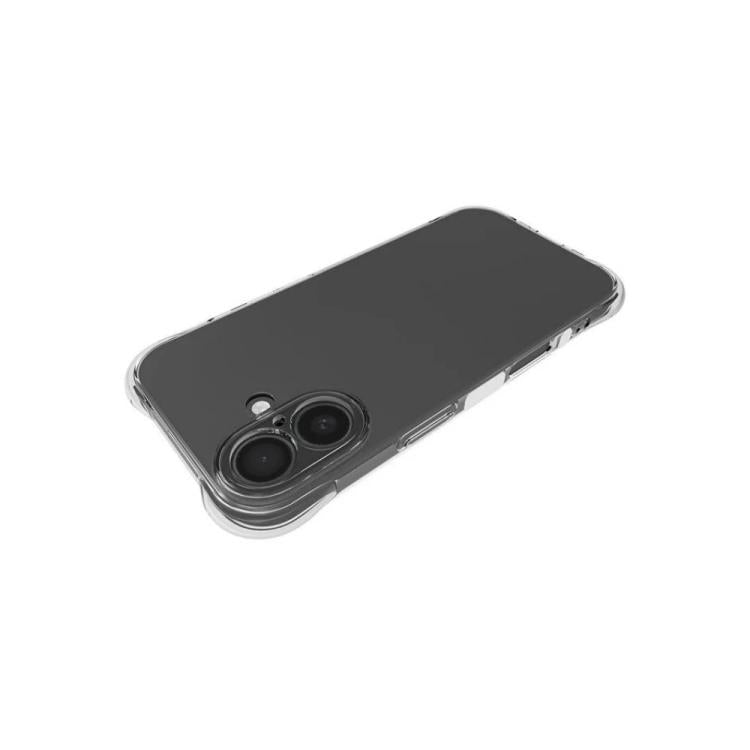 For iPhone 17 WANLONFENG Transparent Four-Corner Shockproof TPU Phone Case with Screen Film - Transparent